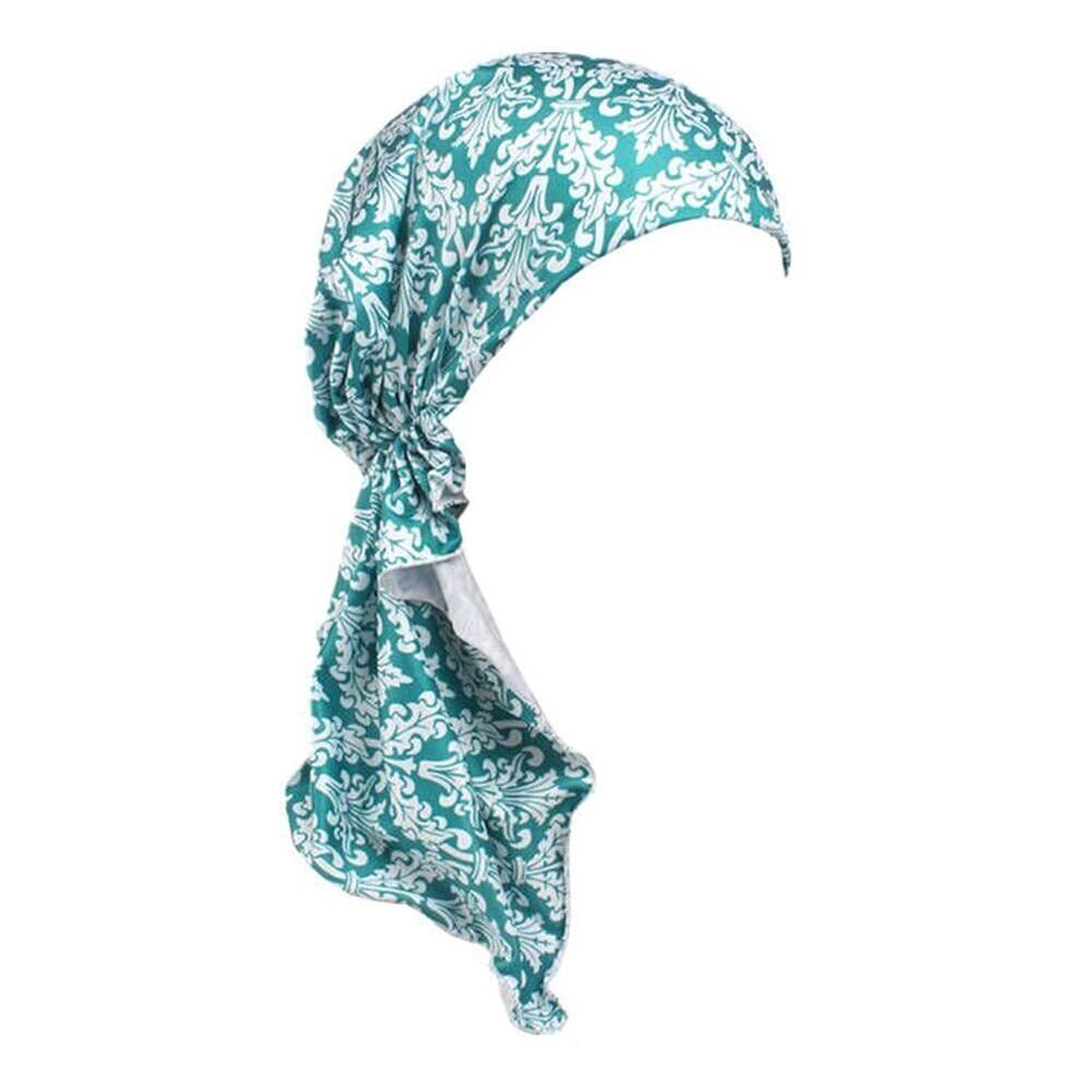 7202 Scarf Lined Pretied Headwrap Beanie Turban Chemo Headwear Bandana Head